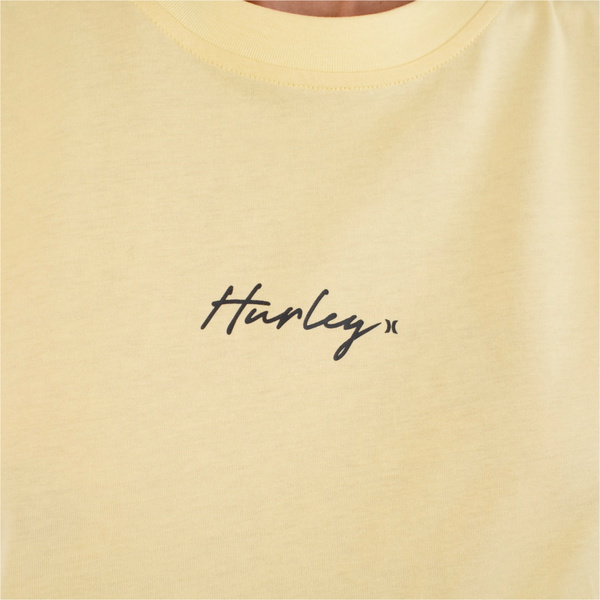 2026 Hurley Womens Script Regular Tee WTSEU00029 - Macadamia